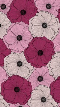 Graficzne kolorowe kwiaty