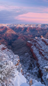 Grand Canyon zimową porą