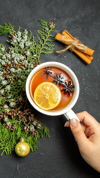 Herbata z anyżem i cytryną