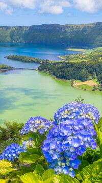 Jezioro Azul i Verde na wyspie Sao Miguel