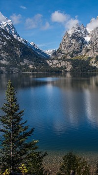 Jezioro Jenny Lake w górach