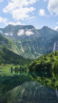 Jezioro Konigssee i Alpy