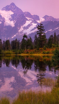 Jezioro Picture Lake i góra Mount Shuksan