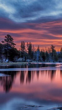 Jezioro Sprague Lake w Park Narodowym Gór Skalistych