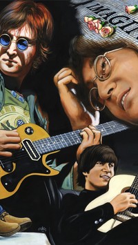John Lennon z gitarą