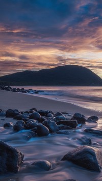 Kamienista plaża de Grande Anse