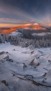 Karkonosze zimą