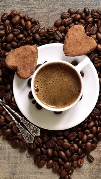 Kawa zrobiona z sercem