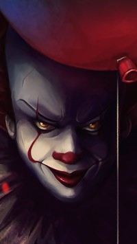 Klaun Pennywise z balonem