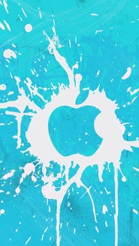 Kleks z logo Apple