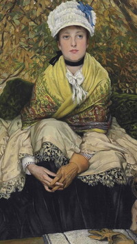 Kobieta na obrazie Jamesa Tissota