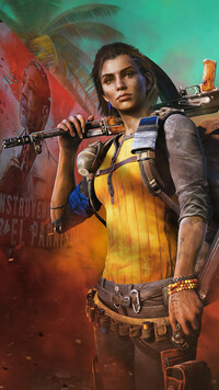 Kobieta z bronią z gry Far Cry 6