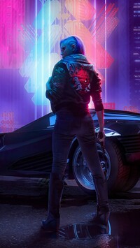 Kobieta z gry Cyberpunk 2077