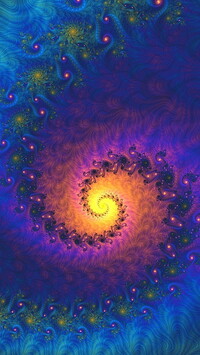 Kolorowa spirala w grafice fraktal