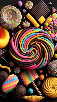 Kolorowe słodycze