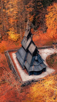 Kościół klepkowy w norweskiej miejscowości Bergen