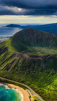 Krater Koko na hawajskiej wyspie Oahu
