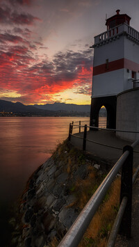 Latarnia morska Brockton Point w Vancouver