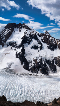 Lodowiec Glaciar Piedras Blancas w Patagonii
