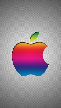 Logo Apple w kolorach tęczy