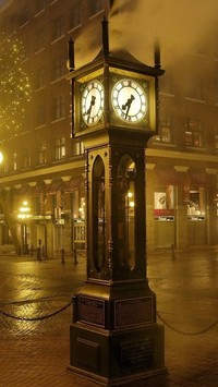 Londyński zegar nocą