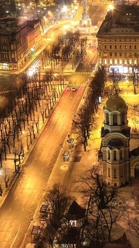 Łotwa nocą