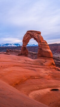 Łuk skalny Delicate Arch w Stanie Utah