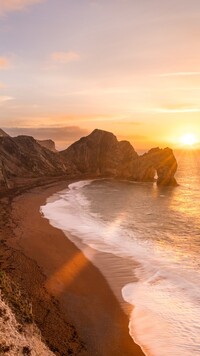 Łuk wapienny Durdle Door na Wybrzeżu Jurajskim