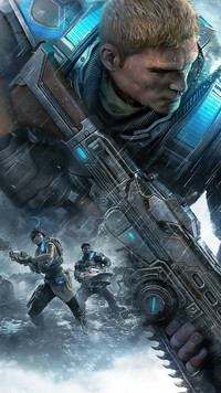 Marcus Fenix na plakacie z gry Gears of War 4