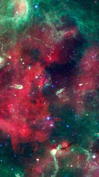 Mgławica i gwiazdy w kosmosie