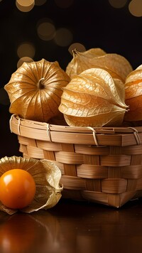 Miechunki w koszyczku