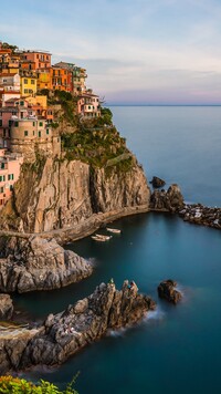 Miejscowość Manarola nad morzem Liguryjskim