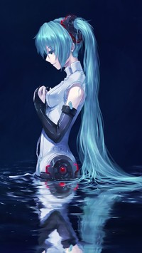 Miku w wodzie