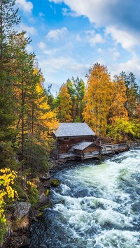 Młyn Myllykoski w Parku Narodowym Oulanka