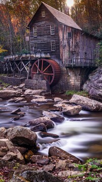 Młyn nad rzeką New River Gorge