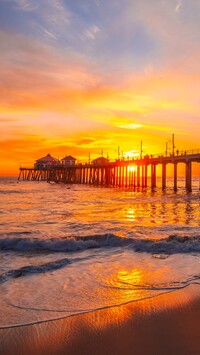 Molo Huntington Beach Pier w Kalifornii