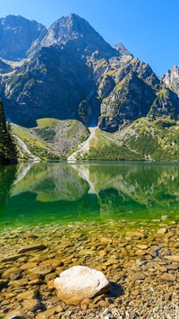 Morskie oko w dolinie Rybiego Potoku