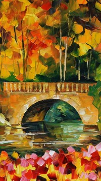 Most w aurze jesieni