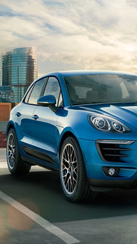 Niebieskie Porsche Macan S