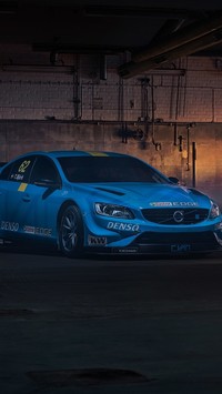 Niebieskie Volvo S60 Polestar TC1