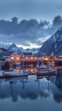 Norweska przystań rybacka