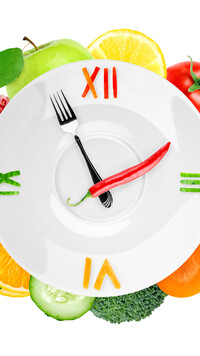 Owocowo-warzywny zegar