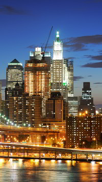 Panorama Manhattanu w Nowym Yorku