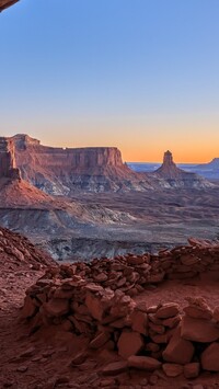 Park Narodowy Canyonlands i kamienny krąg False Kiva