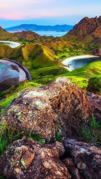 Park Narodowy Komodo na wyspie Padar