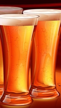 Piwo w szklankach