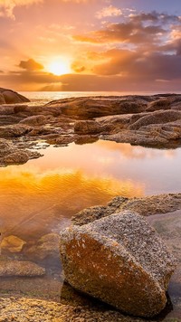 Plaża Boulders Beach w Republice Południowej Afryki