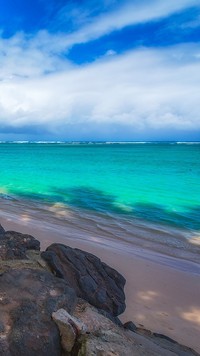 Plaża Kalihiwai Beach na Hawajach