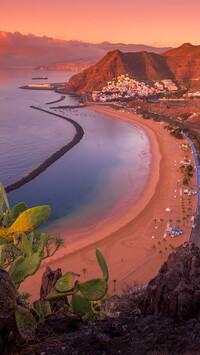 Plaża Playa de Las Teresita na teneryfie