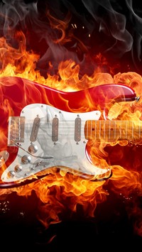 Płonąca gitara